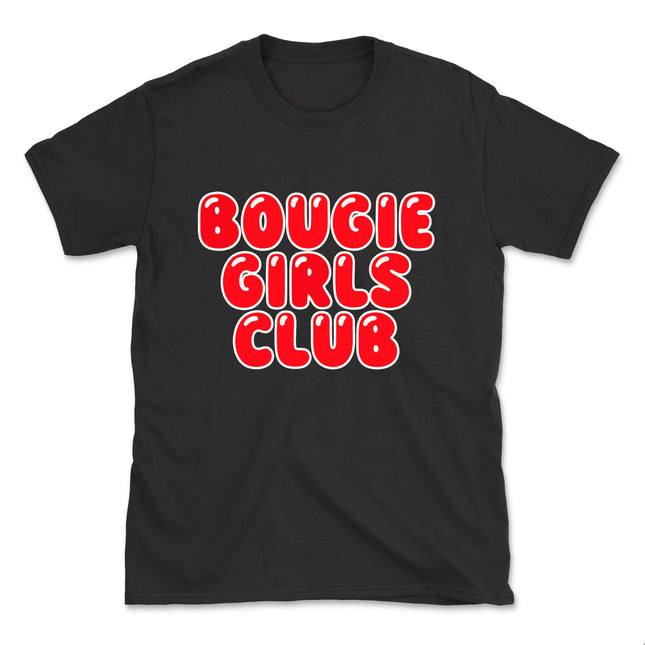 BOUGIE GIRLS CLUB RED PUFF DESIGN TEE (UNISEX FIT) 2 FOR $35