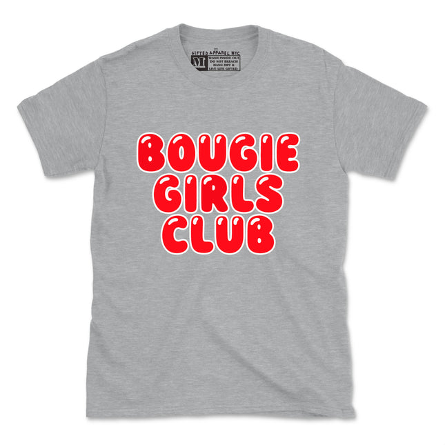 BOUGIE GIRLS CLUB RED PUFF DESIGN TEE (UNISEX FIT) 2 FOR $35