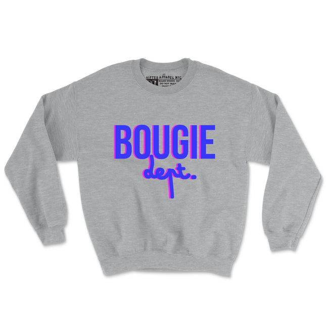 BOUGIE DEPT CREWNECK (UNISEX FIT-CREWNECK) 50% OFF SALE OR GET 2 FOR $40. SALE ENDS SOON
