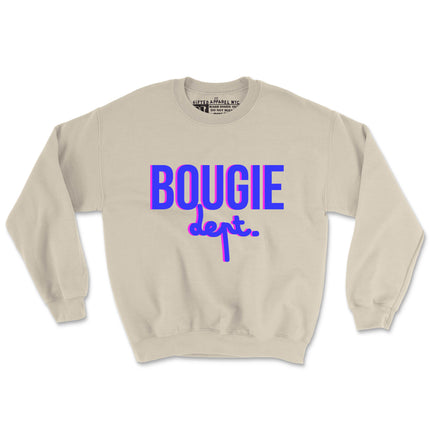 BOUGIE DEPT CREWNECK (UNISEX FIT-CREWNECK) 50% OFF SALE OR GET 2 FOR $40. SALE ENDS SOON