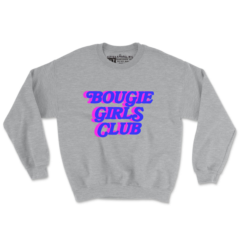 BOUGIE GIRLS CLUB FANCY ROYAL BLUE & PINK (UNISEX FIT-CREWNECK)