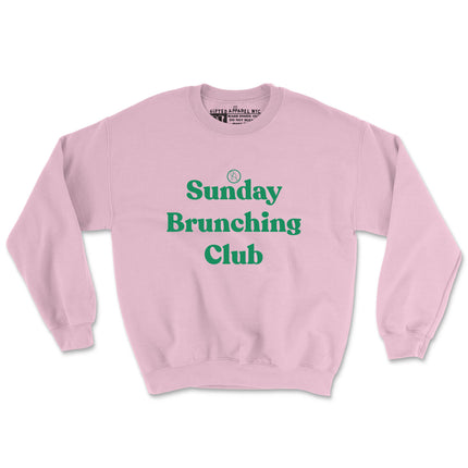 SUNDAY BRUNCHING CLUB (UNISEX FIT-CREWNECK) 50% OFF SALE OR GET 3 FOR $60. SALE ENDS SOON