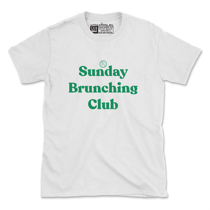 SUNDAY BRUNCHING CLUB (UNISEX FIT-TEE) 50% OFF SALE OR GET 3 FOR $30. SALE ENDS SOON