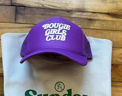FANCY BOUGIE GIRLS CLUB TRUCKER (ONE SIZE) TRUCKERS ARE