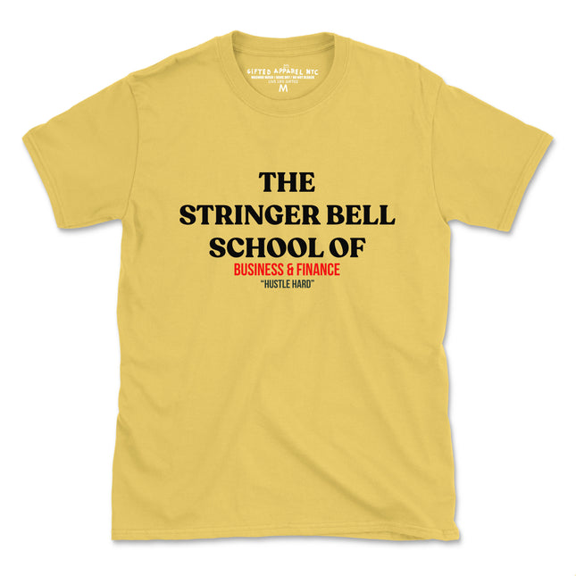 STRINGER BELL SCHOOL TEE (UNISEX FIT) NEW COLORS 2 FOR $30 OR 4 FOR $40 LIMITED SUPPLIES